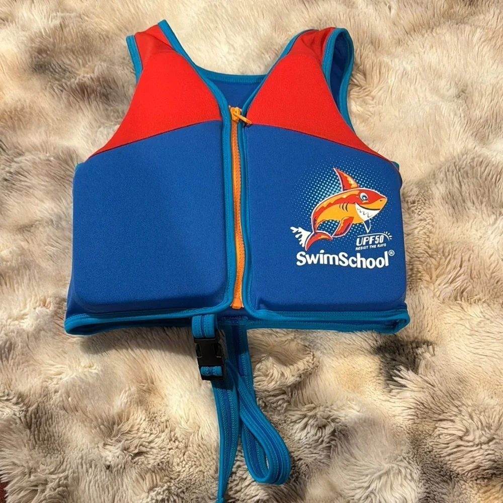 Kids Swim Vest - Blue and Red